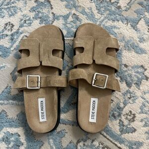 Steve Madden Beige Suede Footwear